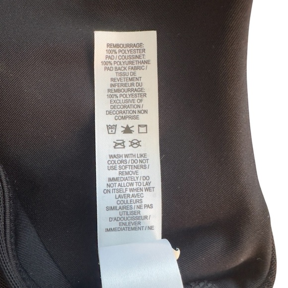 Nike Swoosh Women’s Large Support Padded Sports Bra Tank Black - Picture 8 of 10